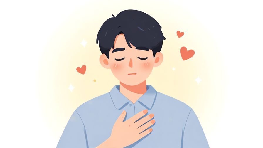 Illustration%20of%20a%20person%20blushing%20with%20a%20hand%20on%20their%20chest%2C%20sparkling%20hearts%20and%20soft%20lights%20around%20them%2C%20illustrated%20style