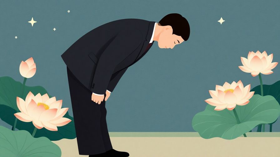 Illustration%20of%20a%20person%20bowing%20gracefully%20in%20a%20formal%20setting%2C%20with%20soft%20lotus%20flowers%20and%20stars%20in%20the%20background%2C%20calm%20colors%2C%20illustrated%20style
