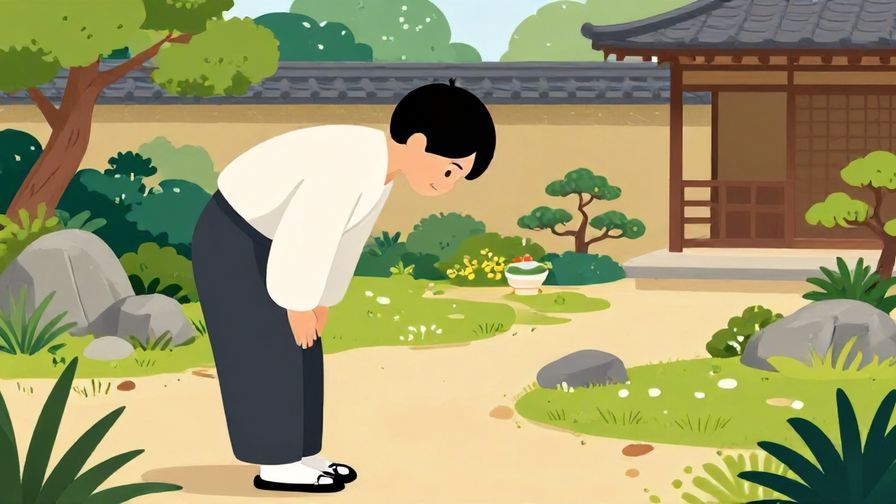 Illustration%20of%20a%20person%20bowing%20slightly%20and%20smiling%20politely%20in%20a%20traditional%20Japanese%20garden%2C%20vibrant%20colors%2C%20illustrated%20style
