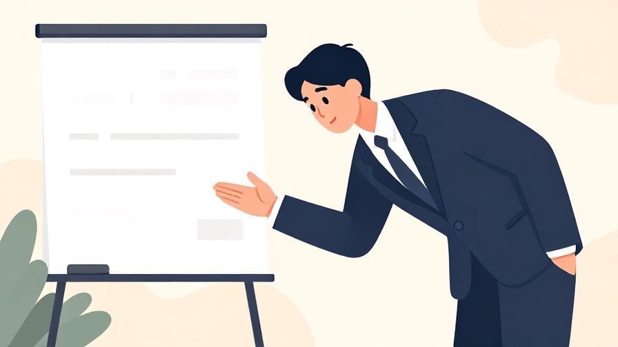 Illustration%20of%20a%20person%20bowing%20slightly%20while%20gesturing%20towards%20a%20presentation%20board%2C%20formal%20business%20environment%2C%20illustrated%20style