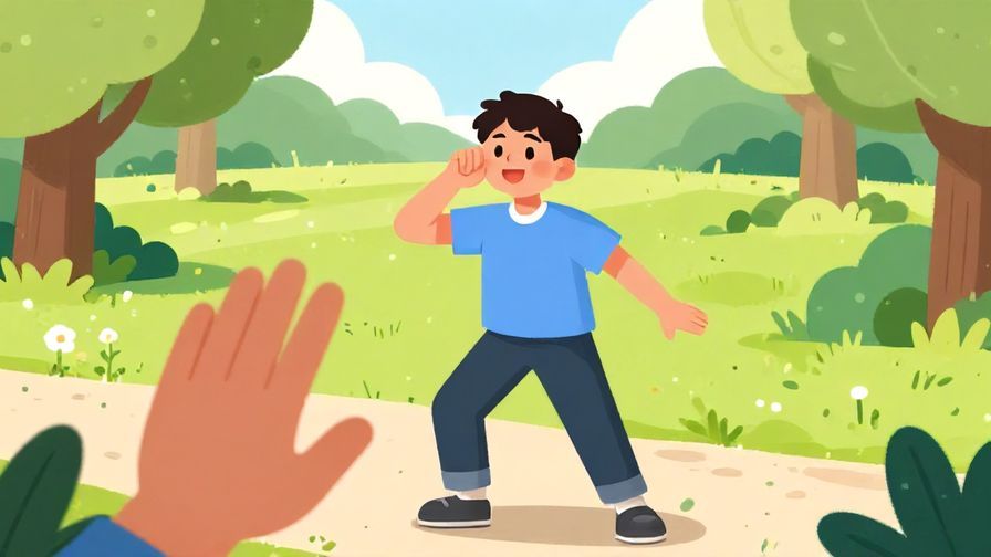 Illustration%20of%20a%20person%20calling%20out%20playfully%20to%20someone%20while%20gesturing%20to%20wait%2C%20bright%20park%20scene%2C%20illustrated%20style