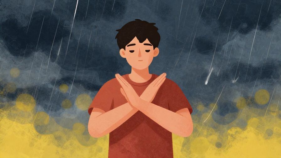 Illustration%20of%20a%20person%20calmly%20resisting%20temptation%2C%20standing%20strong%20against%20a%20storm%20background%2C%20vibrant%20colors%2C%20illustrated%20style