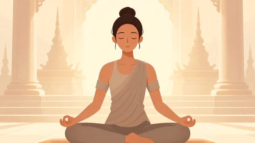 Illustration%20of%20a%20person%20calmly%20sitting%20in%20meditation%20pose%2C%20with%20a%20serene%20temple%20background%20and%20soft%20light%20rays.%20Illustrated%20style%2C%20peaceful%20colors
