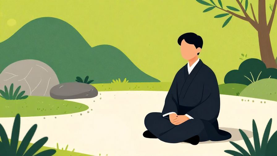 Illustration%20of%20a%20person%20calmly%20sitting%20in%20a%20zen%20garden%2C%20formal%20clothing%2C%20vibrant%20colors%2C%20illustrated%20style