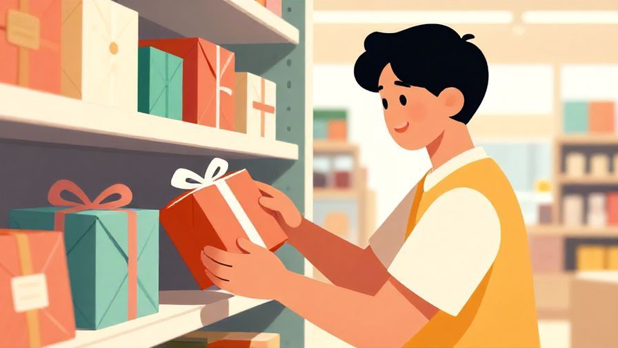 Illustration%20of%20a%20person%20carefully%20selecting%20a%20gift%20from%20a%20shelf%20with%20a%20smile%2C%20bright%20shop%20background%2C%20vibrant%20colors%2C%20illustrated%20style
