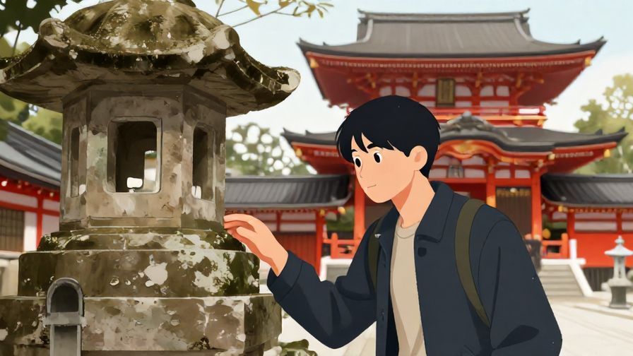 Illustration%20of%20a%20person%20cautiously%20avoiding%20a%20shrine%20statue%2C%20respectful%20and%20thoughtful%20expression.%20Traditional%20Japanese%20temple%20background%2C%20illustrated%20style