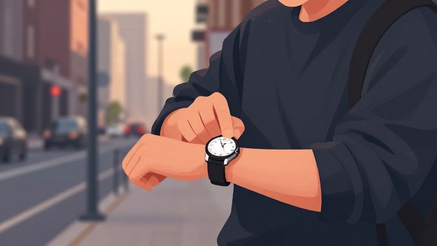 Illustration%20of%20a%20person%20checking%20the%20time%20on%20a%20watch%20while%20waiting%20patiently%20in%20a%20city%20street%20with%20gentle%20evening%20light.