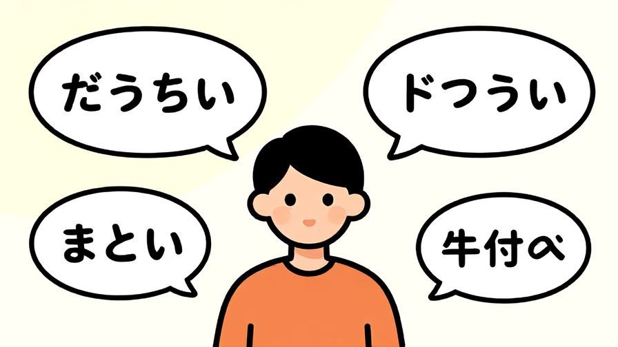 Illustration%20of%20a%20person%20choosing%20between%20different%20speech%20bubbles%20with%20various%20Japanese%20phrases%2C%20colorful%20background%20and%20friendly%20style