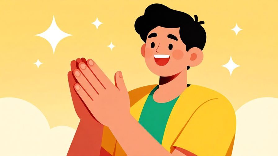 Illustration%20of%20a%20person%20clapping%20hands%20with%20a%20big%20smile%20and%20sparkling%20background%2C%20vibrant%20colors%2C%20illustrated%20style