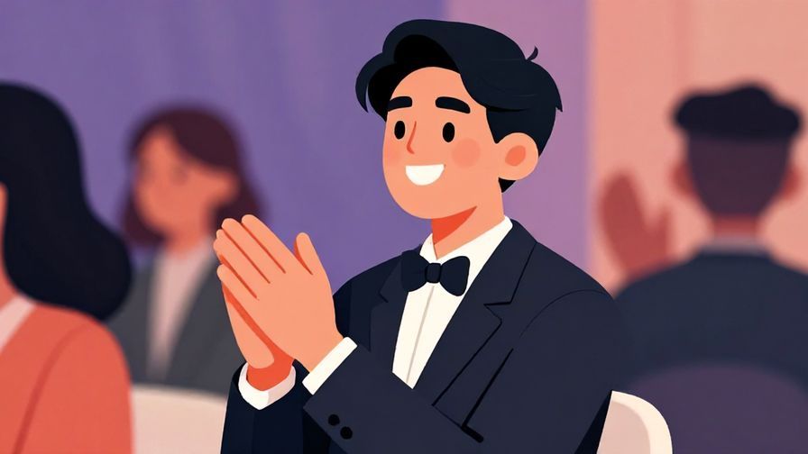 Illustration%20of%20a%20person%20clapping%20with%20a%20bright%20smile%20in%20a%20formal%20event%20setting%2C%20vibrant%20colors%2C%20illustrated%20style