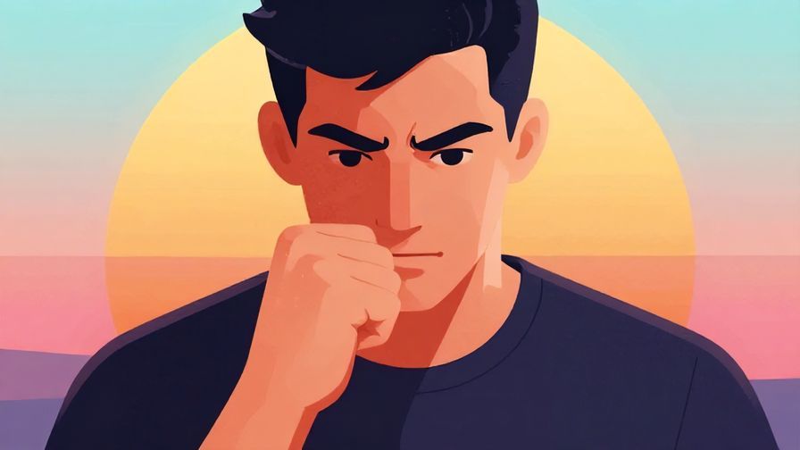 Illustration%20of%20a%20person%20clenching%20their%20fist%20quietly%2C%20looking%20determined%20with%20a%20soft%20sunset%20background%2C%20vibrant%20colors%2C%20illustrated%20style