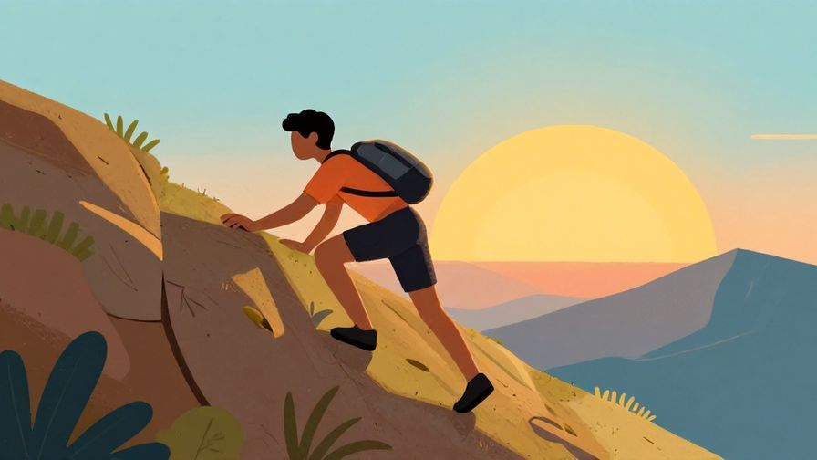 Illustration%20of%20a%20person%20climbing%20a%20steep%20hill%20with%20a%20sunrise%20in%20the%20background%2C%20expressing%20determination%20and%20growth%2C%20vibrant%20colors%2C%20illustrated%20style