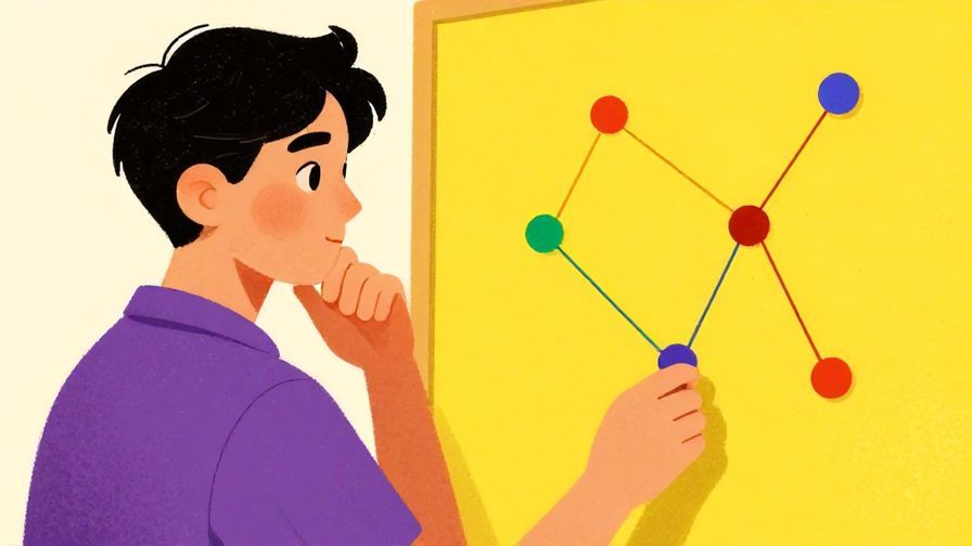 Illustration%20of%20a%20person%20connecting%20dots%20on%20a%20board%20with%20thoughtful%20expression%2C%20vibrant%20colors%2C%20illustrated%20style