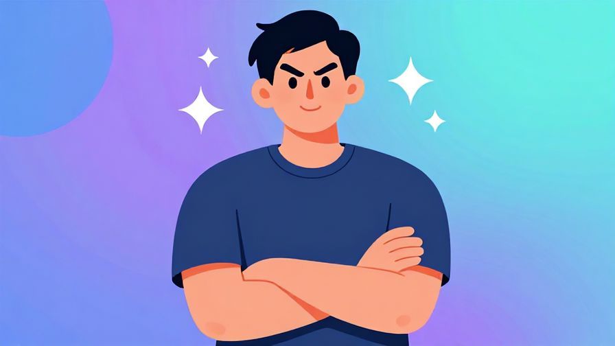 Illustration%20of%20a%20person%20crossing%20arms%20with%20a%20determined%20smile%20and%20sparkles%20in%20the%20background%2C%20vibrant%20colors%2C%20illustrated%20style