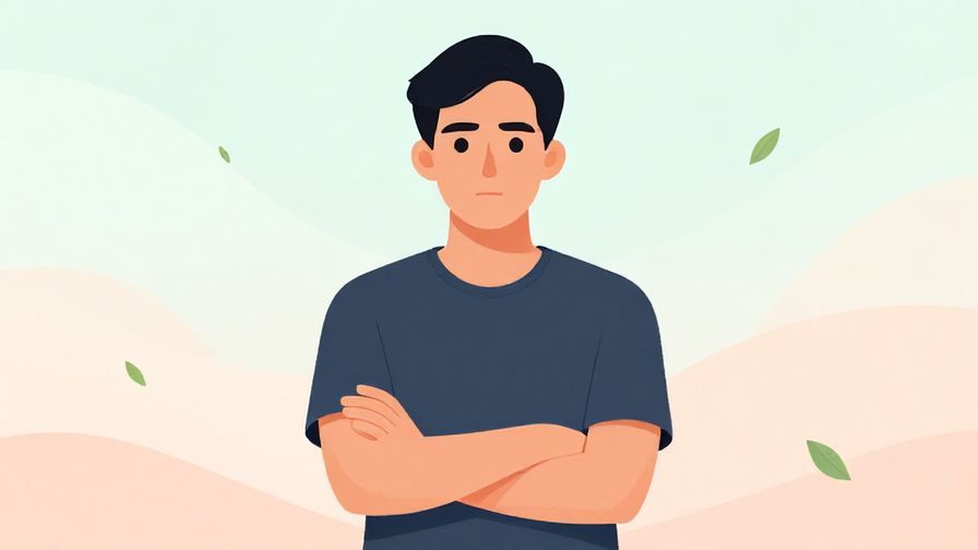 Illustration%20of%20a%20person%20crossing%20their%20arms%20and%20looking%20firm%20with%20a%20calm%20background%20of%20soft%20colors%20and%20floating%20leaves%2C%20illustrated%20style