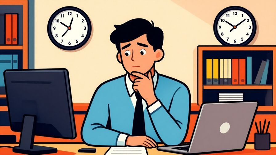 Illustration%20of%20a%20person%20deep%20in%20thought%20but%20glancing%20at%20a%20clock%20impatiently%2C%20formal%20office%20setting%2C%20vibrant%20colors%2C%20illustrated%20style