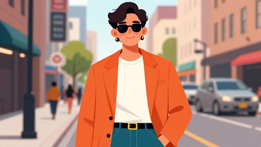 Illustration%20of%20a%20person%20dressed%20fashionably%20in%20a%20city%20street%20setting%2C%20smiling%20confidently%20with%20vibrant%20colors%20and%20urban%20background%2C%20illustrated%20style