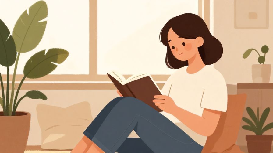 Illustration%20of%20a%20person%20enjoying%20quiet%20time%20reading%20a%20book%20in%20a%20sunlit%20room%20with%20plants%20and%20soft%20pillows.%20Warm%20colors%2C%20illustrated%20style