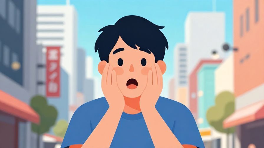 Illustration%20of%20a%20person%20expressing%20shock%20with%20hands%20on%20cheeks%20in%20a%20bright%20Osaka%20city%20background%2C%20illustrated%20style