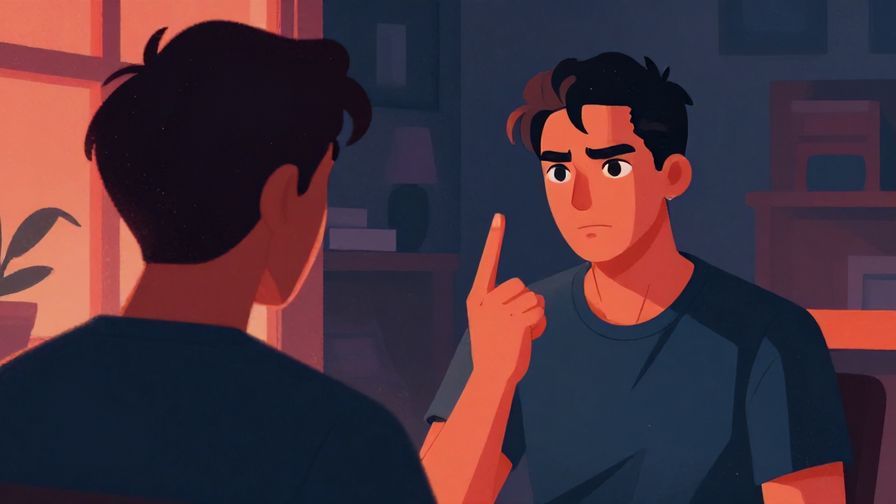 Illustration%20of%20a%20person%20facing%20another%20with%20a%20serious%20expression%20and%20pointing%20finger%2C%20dimly%20lit%20room%2C%20vibrant%20colors%2C%20illustrated%20style