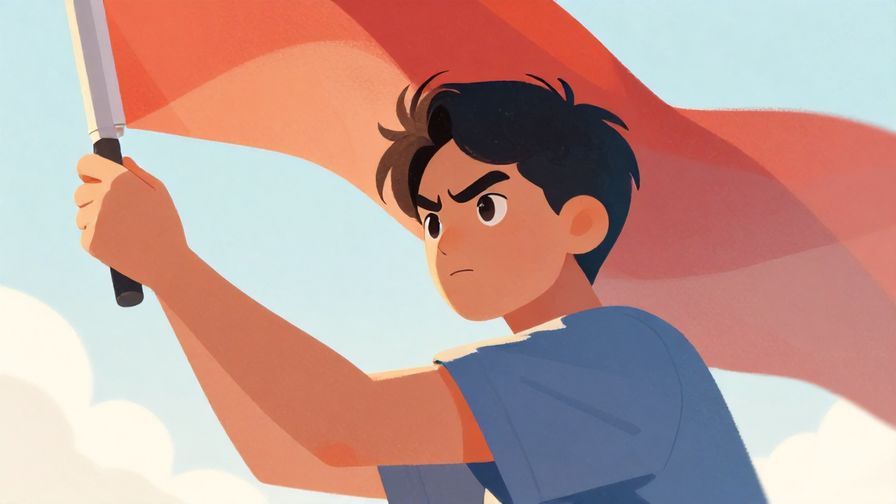 Illustration%20of%20a%20person%20firmly%20holding%20a%20flag%20with%20a%20determined%20expression%2C%20soft%20light%2C%20vibrant%20colors%2C%20illustrated%20style