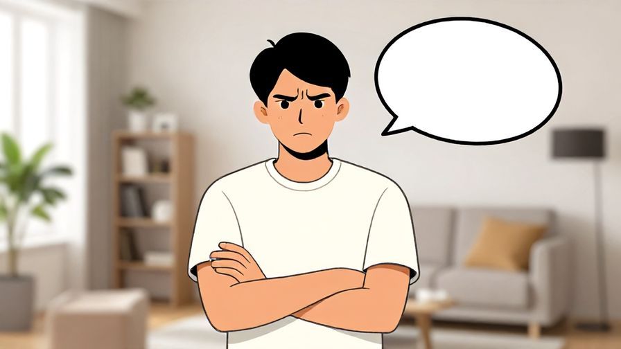 Illustration%20of%20a%20person%20folding%20arms%20and%20frowning%20with%20a%20speech%20bubble%20expressing%20irritation%2C%20modern%20living%20room%20background%2C%20illustrated%20style