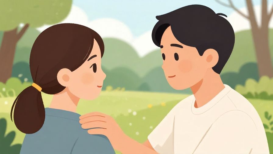 Illustration%20of%20a%20person%20gently%20putting%20a%20hand%20on%20someone%20else’s%20shoulder%20while%20speaking%20calmly%2C%20park%20background%2C%20illustrated%20style