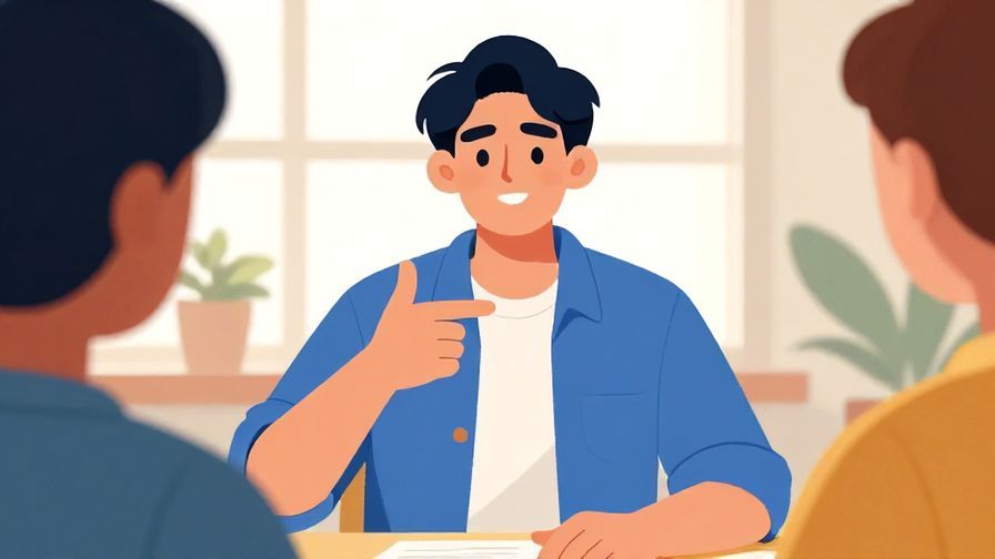 Illustration%20of%20a%20person%20gesturing%20towards%20themselves%20and%20then%20pointing%20at%20someone%20else%2C%20bright%20room%20with%20natural%20light%2C%20vibrant%20colors%2C%20illustrated%20style