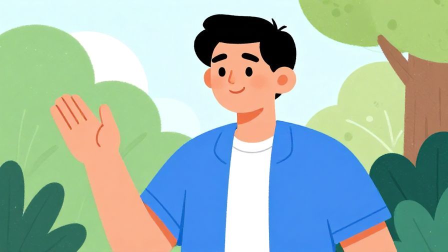 Illustration%20of%20a%20person%20gesturing%20with%20a%20slight%20smile%20telling%20someone%20to%20wait%20patiently%2C%20outdoor%20scene%2C%20vibrant%20colors%2C%20illustrated%20style