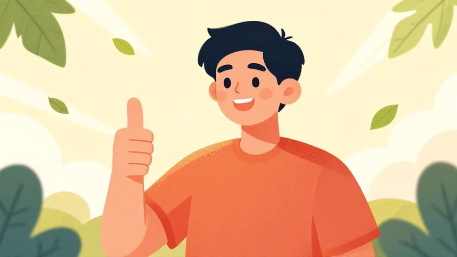 Illustration%20of%20a%20person%20giving%20a%20friendly%20smile%20and%20thumbs-up%20with%20soft%20floating%20leaves%20and%20light%20rays%20around.%20Vibrant%20colors%2C%20illustrated%20style