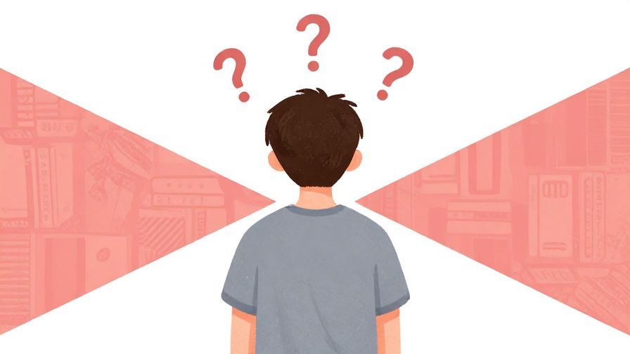 Illustration%20of%20a%20person%20hesitating%20between%20two%20paths%20with%20question%20marks%20above%20their%20head%2C%20soft%20pastel%20colors%2C%20illustrated%20style