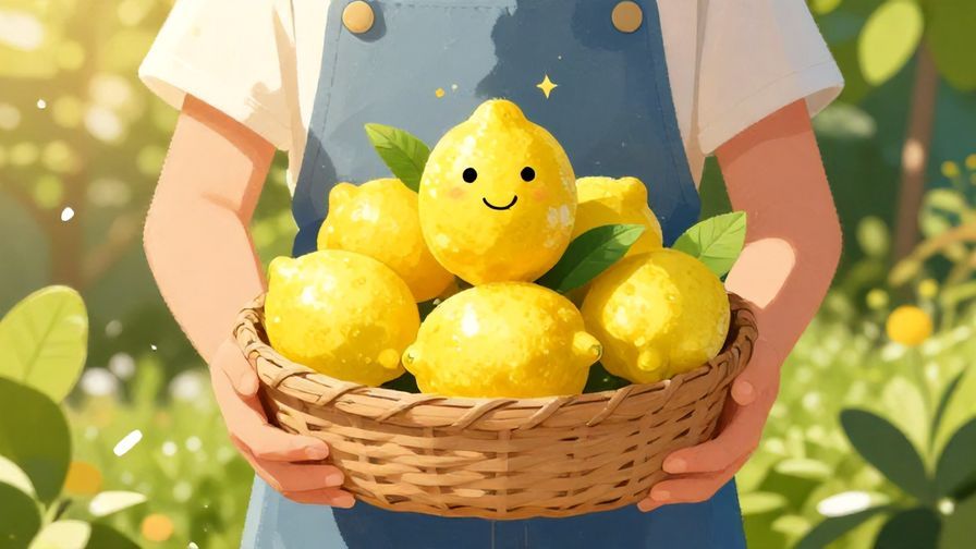 Illustration%20of%20a%20person%20holding%20a%20basket%20of%20lemons%20with%20a%20smiling%20face%20and%20radiant%20sunlight%20in%20a%20garden%20background%2C%20vibrant%20colors%2C%20illustrated%20style