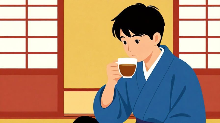 Illustration%20of%20a%20person%20holding%20a%20cup%20of%20tea%20looking%20pensive%20in%20a%20traditional%20Japanese%20room%2C%20vibrant%20colors%2C%20illustrated%20style