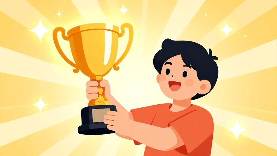 Illustration%20of%20a%20person%20holding%20a%20shining%20trophy%20with%20a%20happy%20expression%20and%20a%20sunny%20background%20filled%20with%20stars%20and%20light%20rays%2C%20illustrated%20style