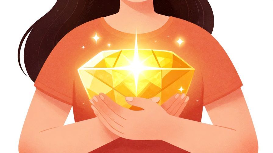 Illustration%20of%20a%20person%20holding%20a%20shining%20treasure%20close%20to%20their%20heart%2C%20bright%20and%20hopeful%20colors%2C%20illustrated%20style