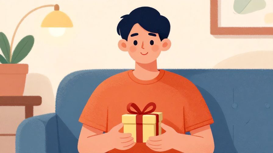 Illustration%20of%20a%20person%20holding%20a%20small%20gift%20box%2C%20smiling%20gently%20in%20a%20peaceful%20room%20with%20soft%20lighting%2C%20vibrant%20colors%2C%20illustrated%20style