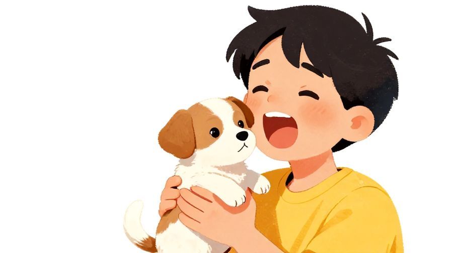 Illustration%20of%20a%20person%20holding%20a%20tiny%20puppy%2C%20overwhelmed%20with%20joy%2C%20bright%20colors%2C%20illustrated%20style