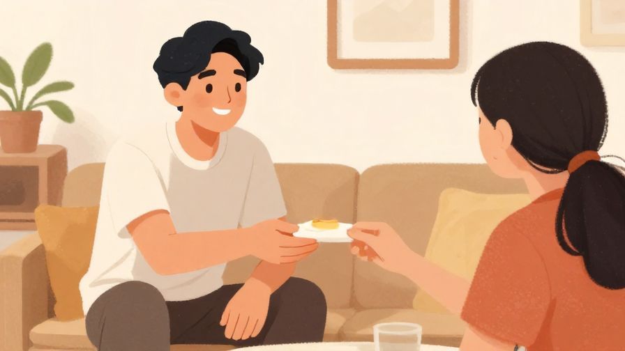 Illustration%20of%20a%20person%20holding%20out%20an%20item%20to%20a%20friend%20with%20a%20smile%20in%20a%20home%20setting