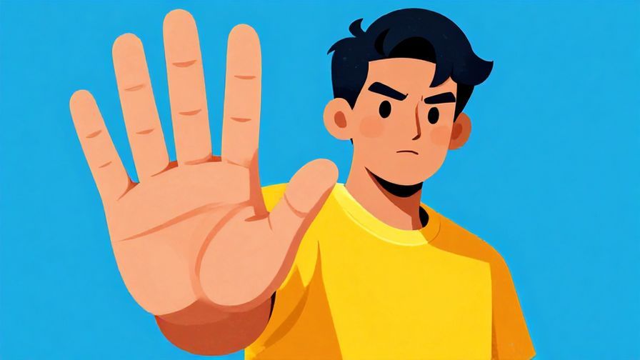 Illustration%20of%20a%20person%20holding%20out%20their%20hand%20as%20if%20to%20stop%20something%2C%20serious%20expression%2C%20bright%20and%20bold%20colors%2C%20illustrated%20style