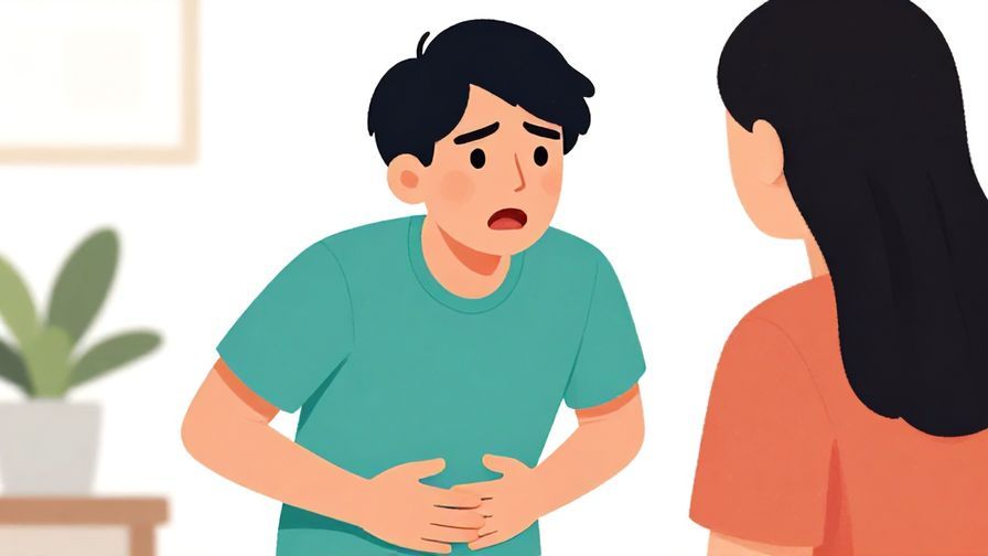 Illustration%20of%20a%20person%20holding%20their%20stomach%20looking%20urgent%20while%20speaking%20to%20a%20friend.%20Bright%20colors%2C%20illustrated%20style