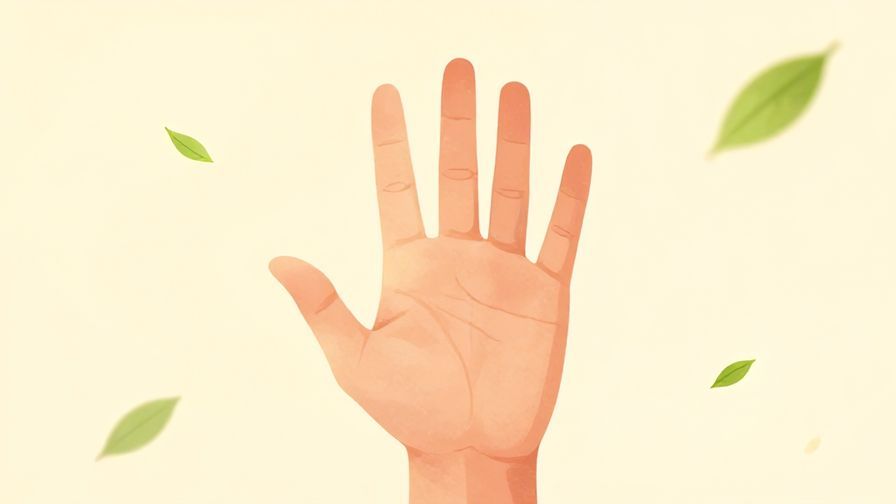 Illustration%20of%20a%20person%20holding%20up%20a%20hand%20to%20signal%20‘wait’%20politely%2C%20soft%20warm%20lighting%20with%20floating%20leaves