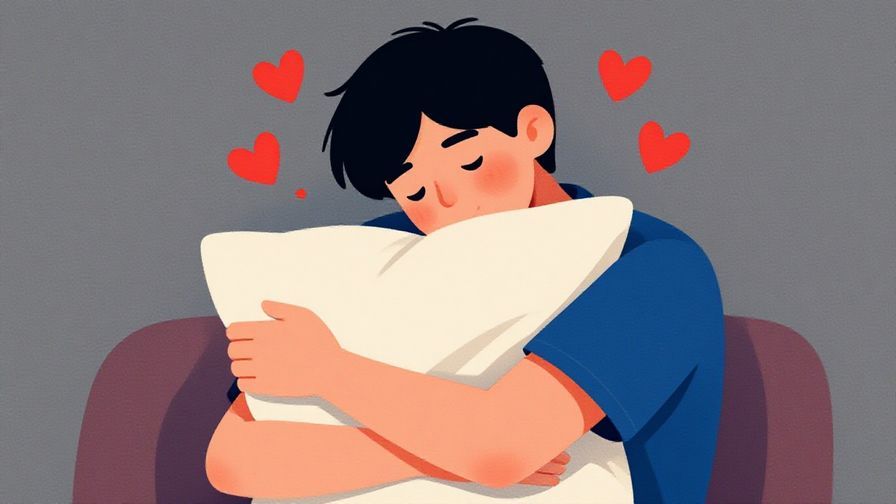 Illustration%20of%20a%20person%20hugging%20a%20pillow%20with%20a%20soft%20blush%20and%20heart%20symbols%20floating%20around%20them%2C%20vibrant%20colors%2C%20illustrated%20style