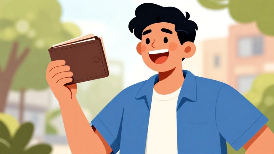 Illustration%20of%20a%20person%20laughing%20and%20insisting%20playfully%20while%20holding%20a%20wallet%20in%20a%20casual%20outdoor%20setting%2C%20vibrant%20colors%2C%20illustrated%20style