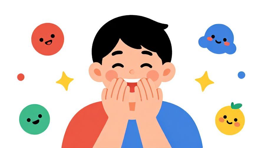 Illustration%20of%20a%20person%20laughing%20with%20hands%20covering%20mouth%2C%20surrounded%20by%20cute%20icons%20and%20playful%20colors%2C%20illustrated%20style