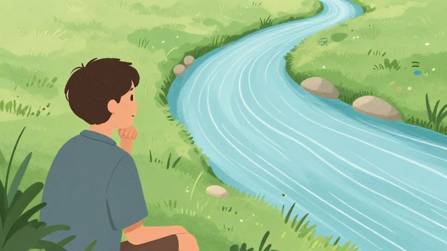 Illustration%20of%20a%20person%20looking thoughtfully%20at%20a%20flowing%20river%2C%20symbolizing%20time%20passing%20and%20letting%20go.%20Soft%20colors%2C%20illustrated%20style