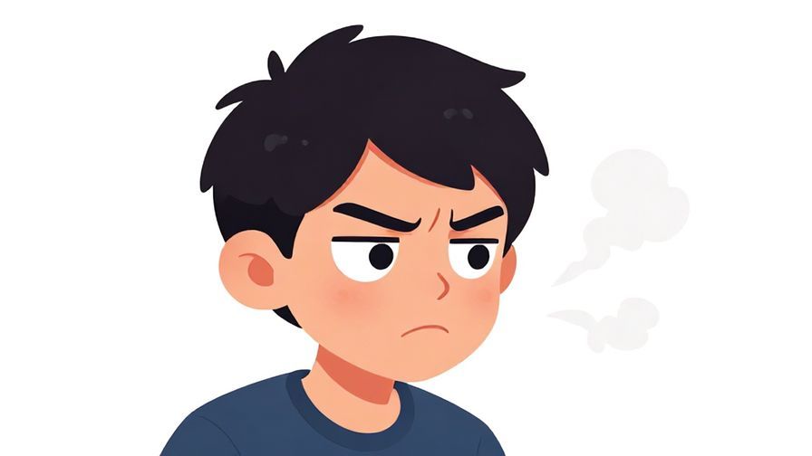 Illustration%20of%20a%20person%20looking%20a%20bit%20sulky%2C%20eyes%20glancing%20sideways%20with%20steam%20puffs%20coming%20out%20like%20jealousy%20metaphor%2C%20cartoon%20style%2C%20vibrant%20colors