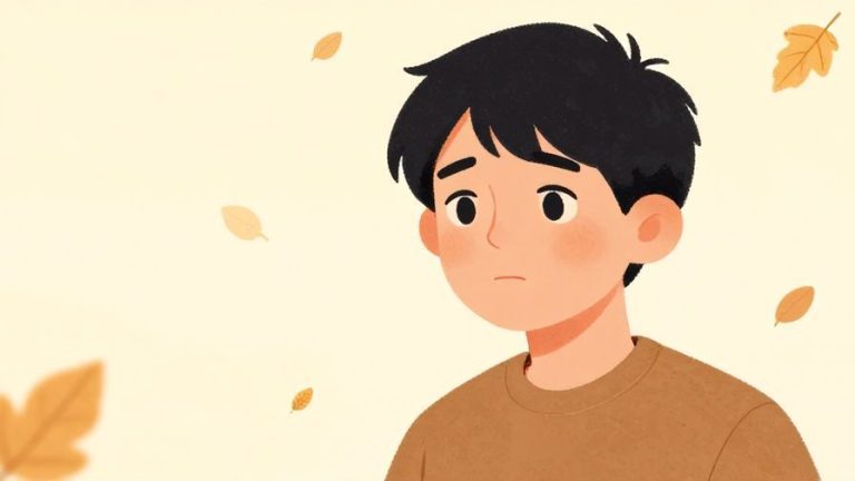 Illustration%20of%20a%20person%20looking%20apologetic%20with%20a%20soft%20background%20of%20falling%20leaves%2C%20warm%20colors%2C%20illustrated%20style