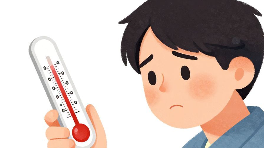 Illustration%20of%20a%20person%20looking%20at%20a%20thermometer%20with%20a%20slightly%20worried%20expression%2C%20soft%20colors%2C%20illustrated%20style