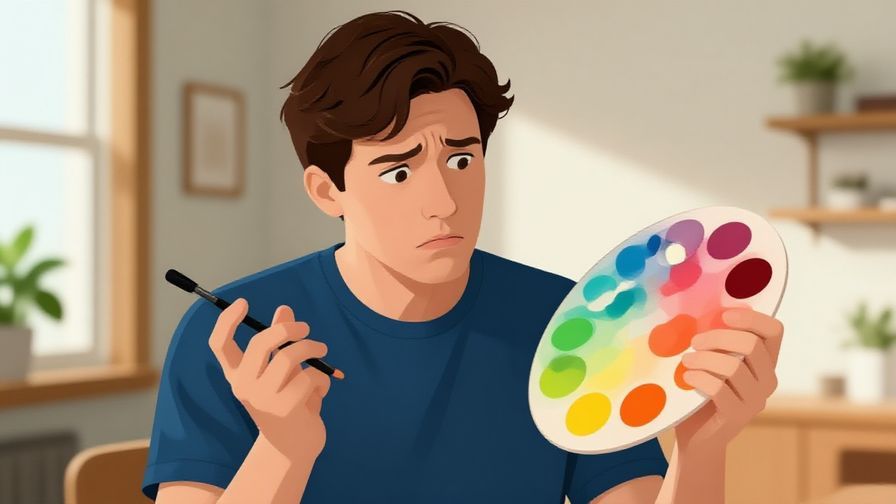 Illustration%20of%20a%20person%20looking%20at%20a%20colorful%20palette%20confusedly%2C%20symbolizing%20expression%20choices%2C%20bright%20room%20background