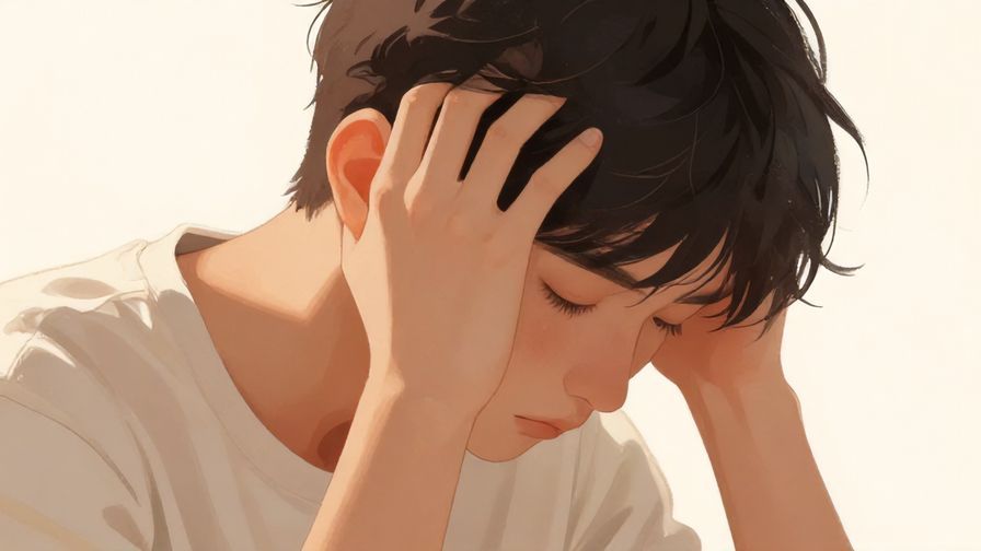 Illustration%20of%20a%20person%20looking%20downcast%20and%20holding%20their%20head%2C%20soft%20lighting%2C%20illustrated%20style